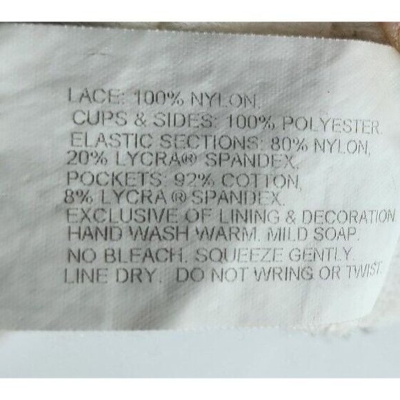 Jodee 606 Surgical Mastectomy Balanced Fit Bra Lace Trim White Size 34A - Picture 10 of 10